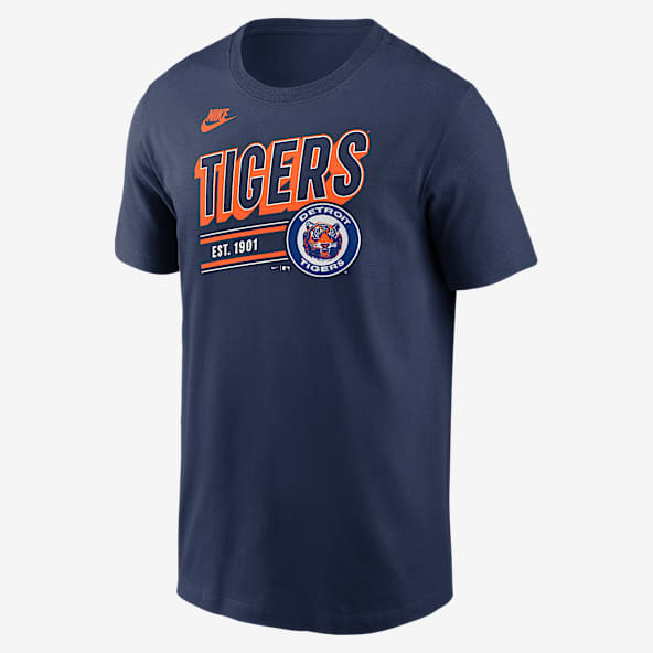 Nike Detroit Tigers ベースボールシャツ Men's Detroit Tigers Nike Navy 2024 MLB Postseason Authentic